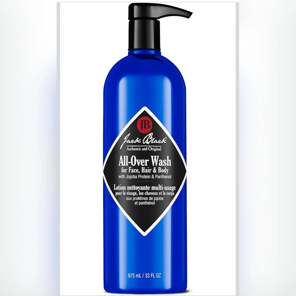 NEW🔥$52+ Jack Black Men's Face, Shampoo & Body Wash Liter 💙🖤 - Picture 1 of 10